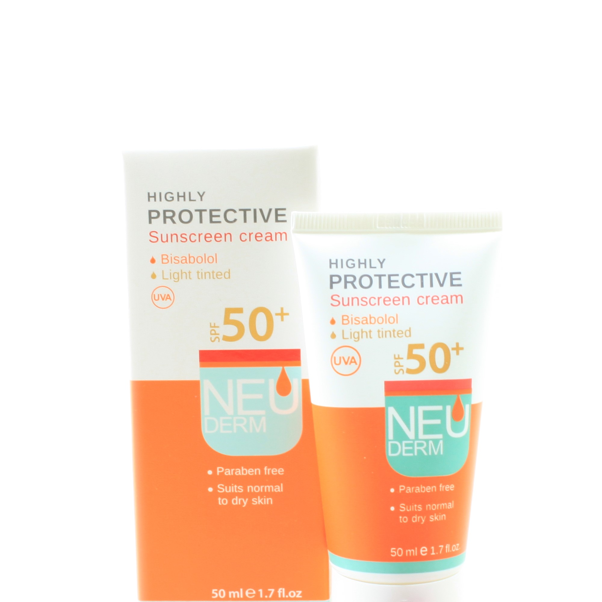 کرم ضد آفتاب SPF50 رنگی پوست چرب نئودرم